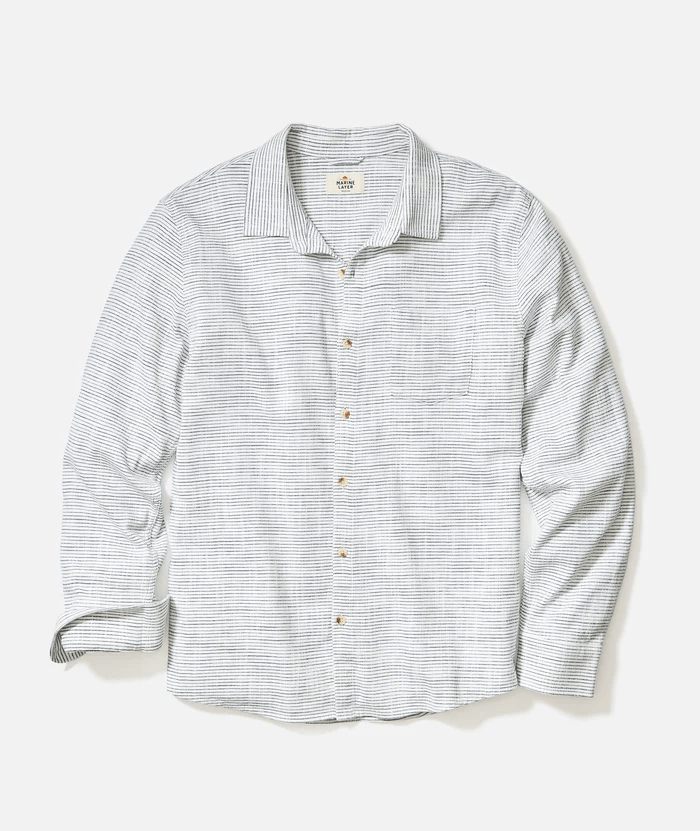 Stretch Selvage Shirt - Natural Stripe