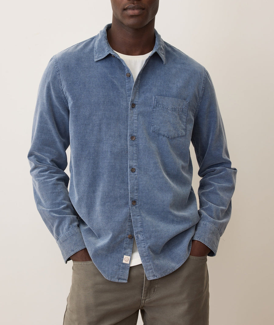 Lightweight Corduroy Shirt - Indigo