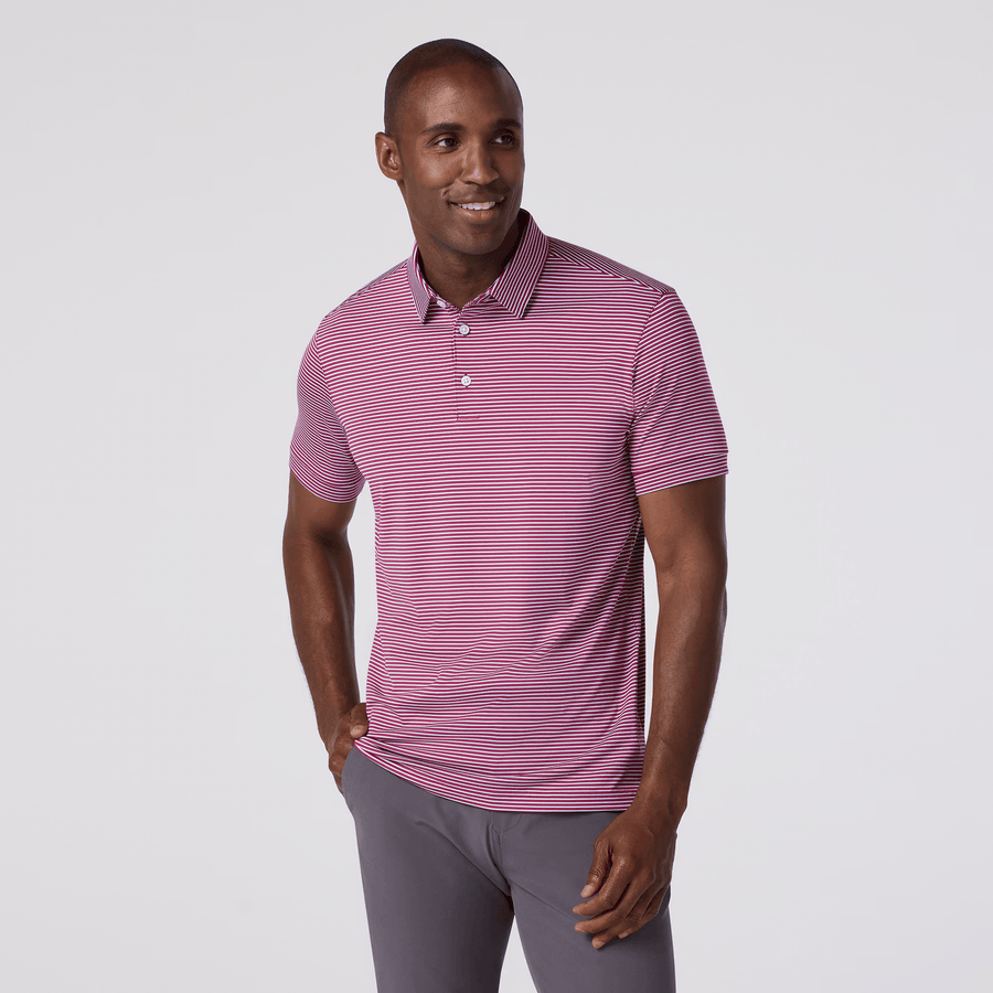 Versa Polo - Mulberry Stripe