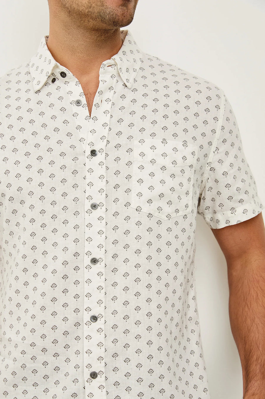 Carson - Small Batik White