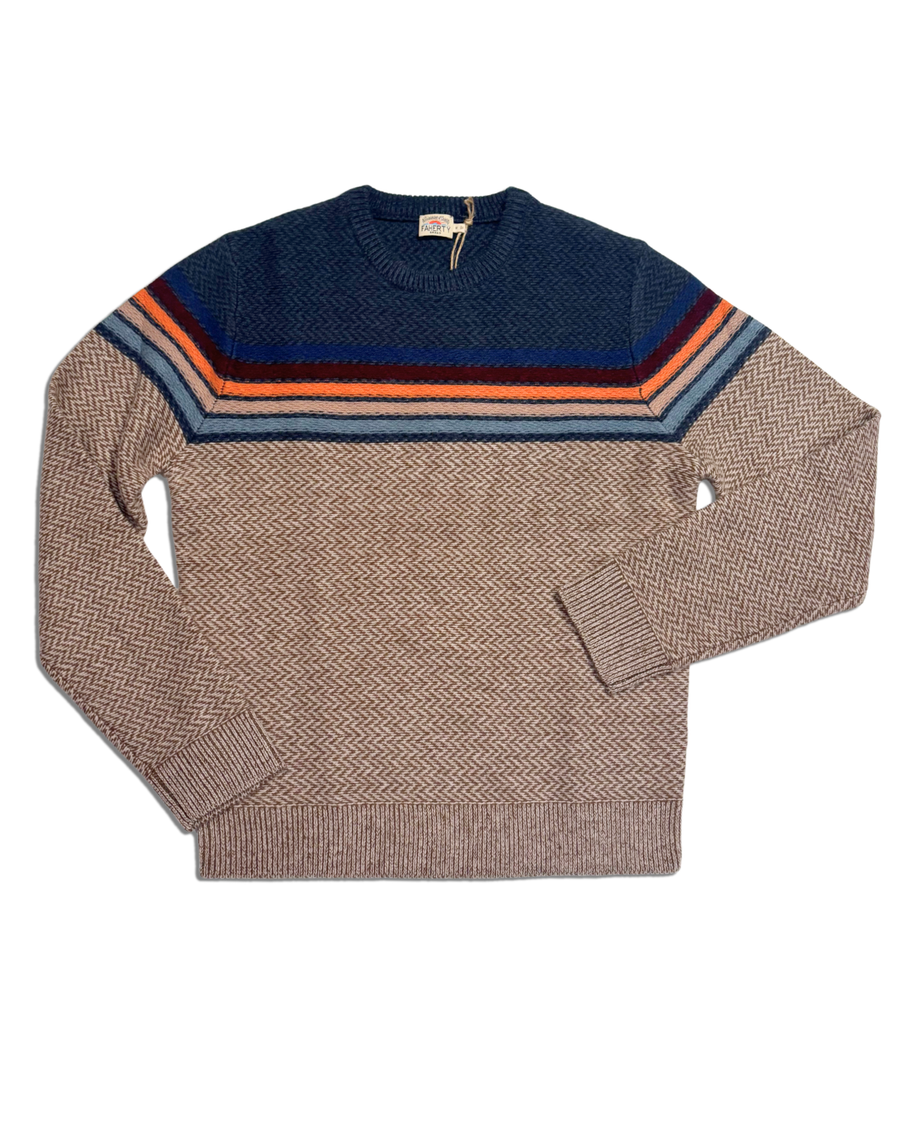 Donegal Crew Sweater - Twilight Sky Ombre