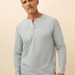 Load image into Gallery viewer, Waffle Henley - Alaskan Blue
