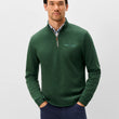 Load image into Gallery viewer, Flame Stitch Quarter Zip - Evergreen
