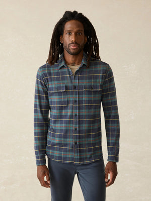 Legend Sweater Shirt - Mossy Elm Plaid