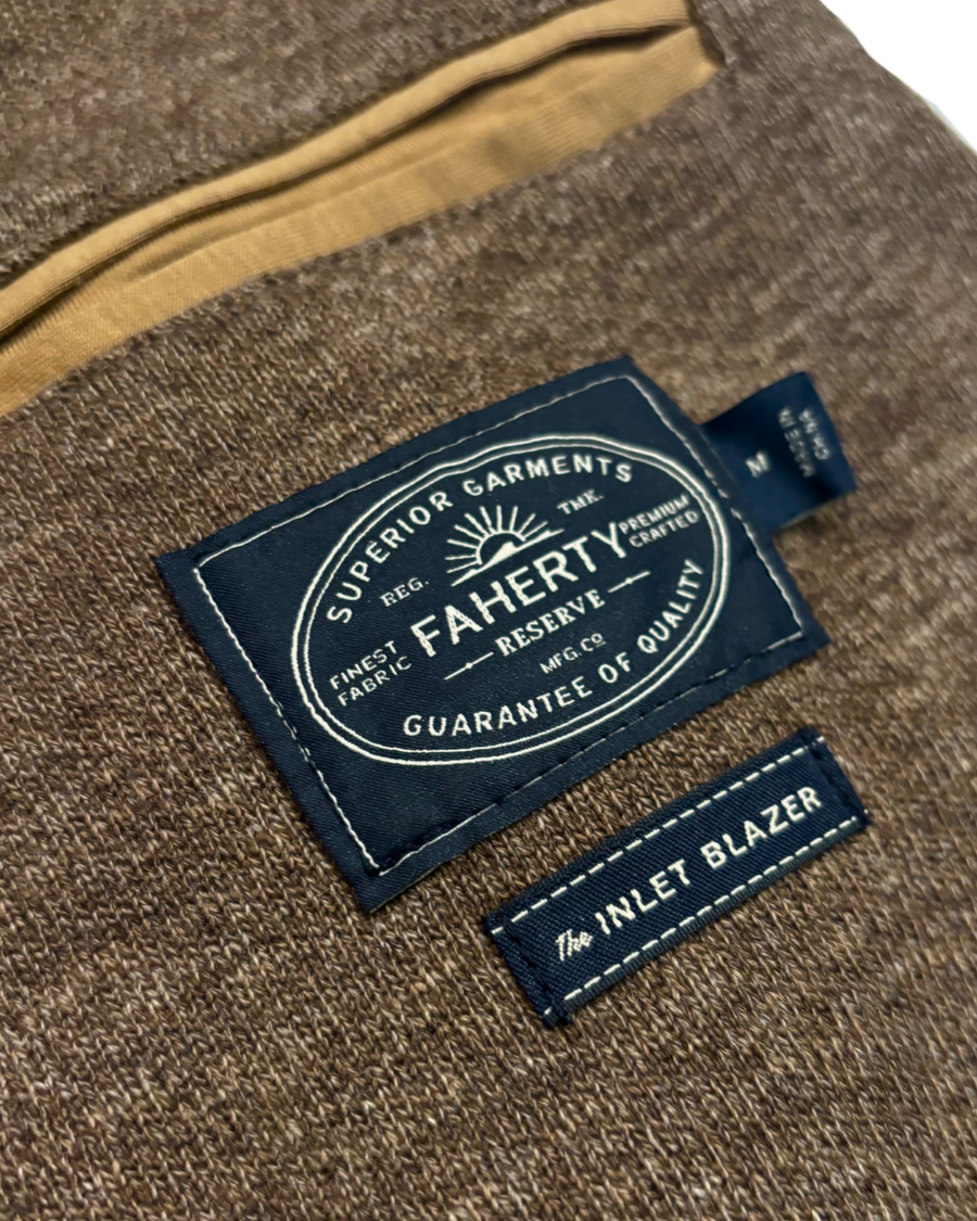 Inlet Knit Blazer - Winter Brown Melange