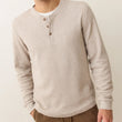 Load image into Gallery viewer, Waffle Henley - Oatmeal
