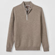 Load image into Gallery viewer, Cashmere Quarter-Zip - Almond
