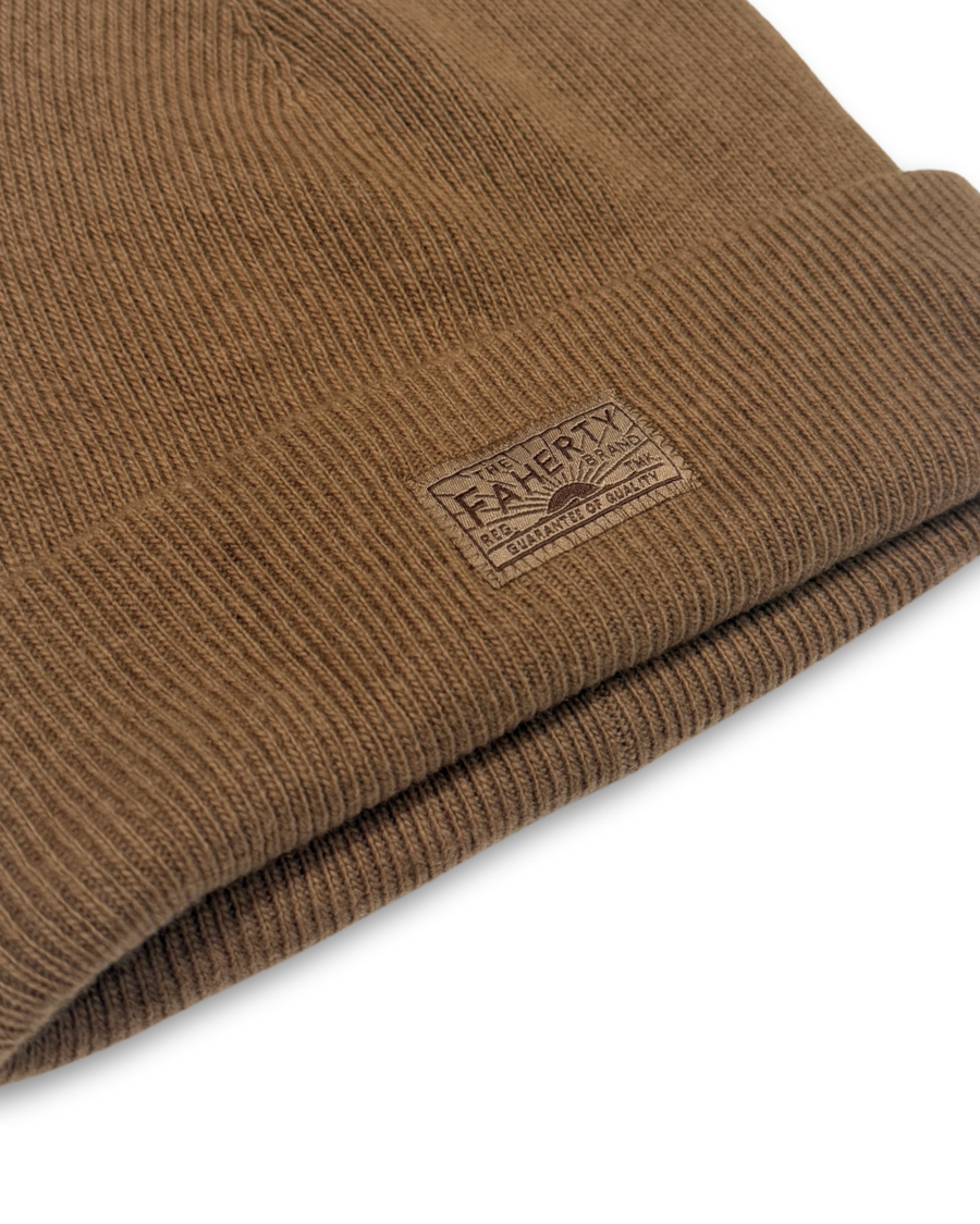 Faherty Essentials Beanie - Camel