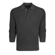 Load image into Gallery viewer, Saratoga Waffle Stitch Sweater Polo - Dark Grey Heather
