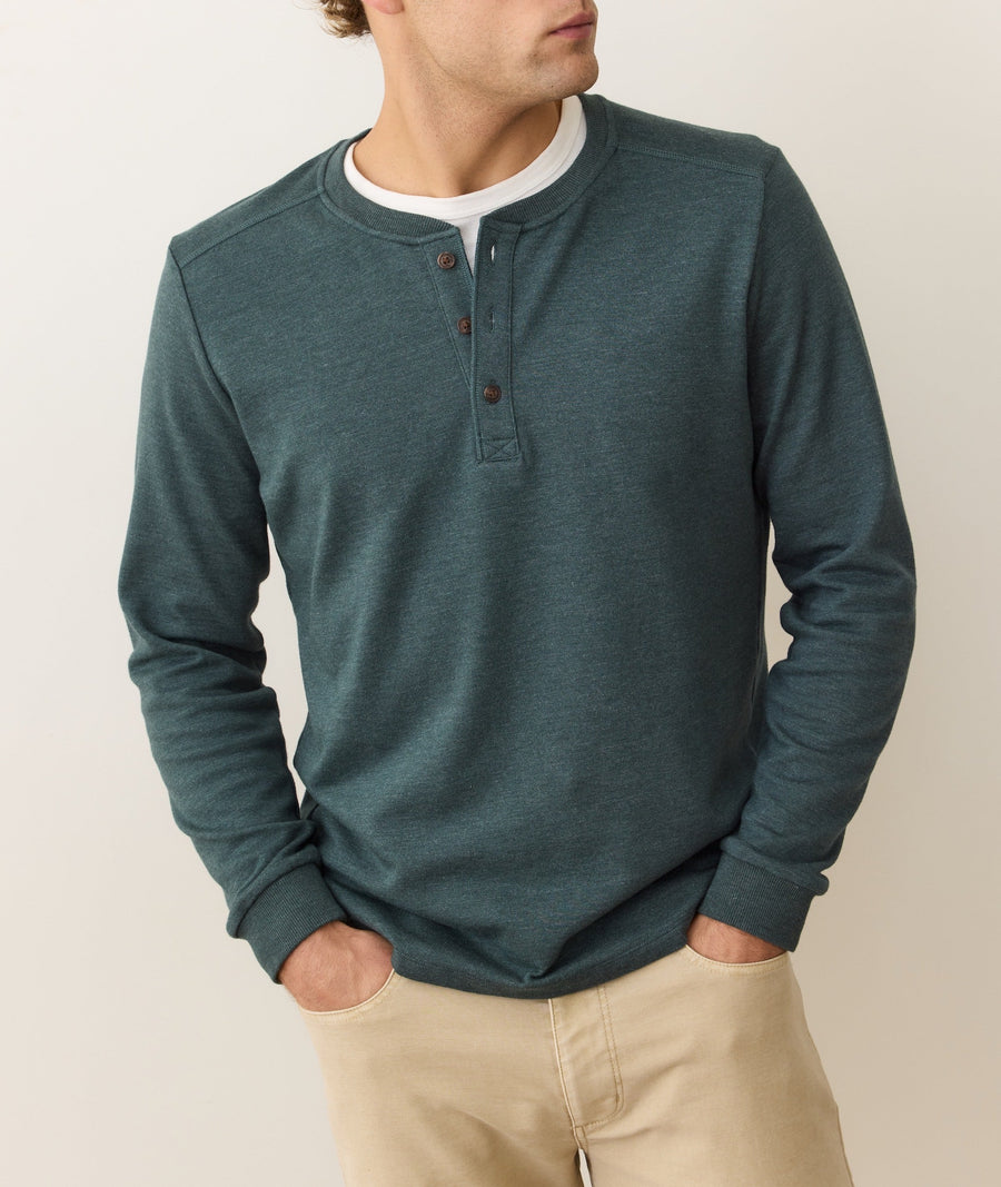 Pacifica Stretch Henley - Green Gables