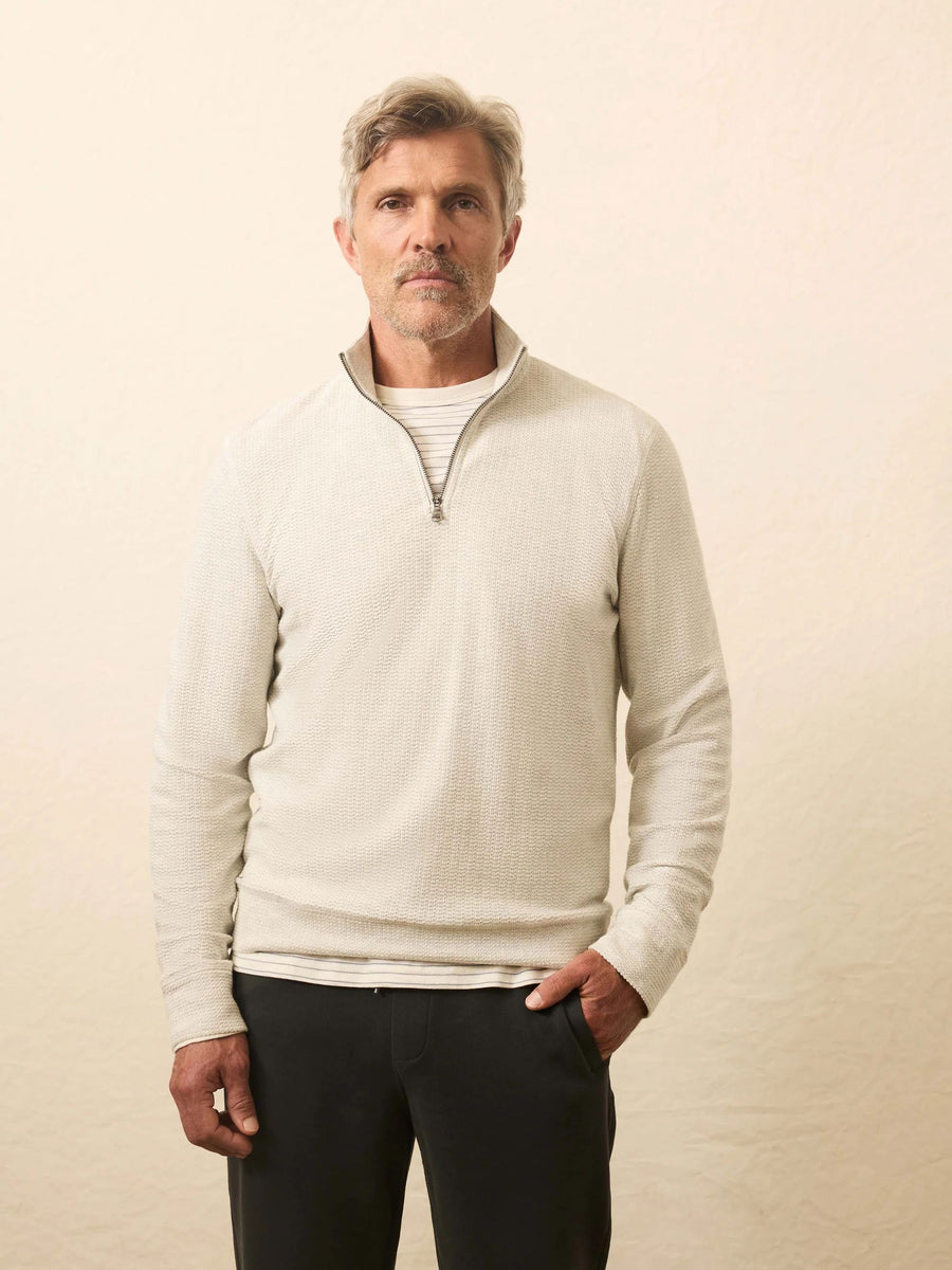 Textured Knit Quarter-Zip