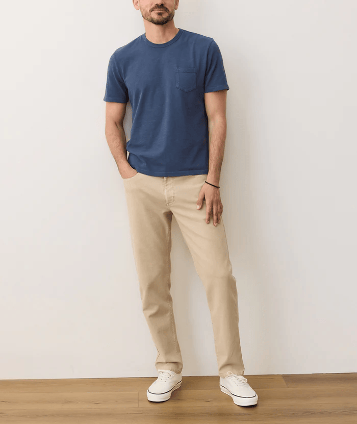 Vintage Heavy Slub Pocket Tee - Orion Blue