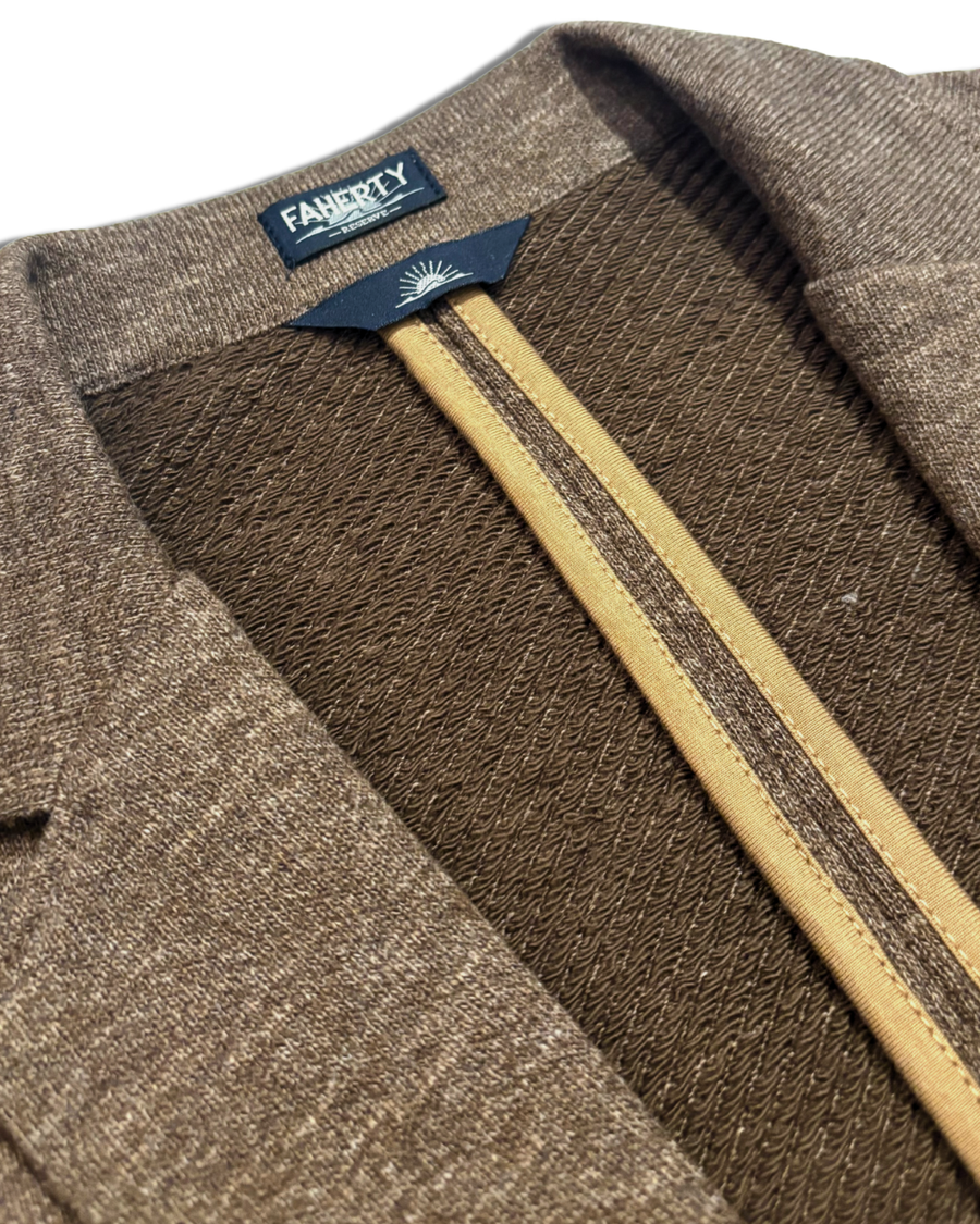 Inlet Knit Blazer - Winter Brown Melange