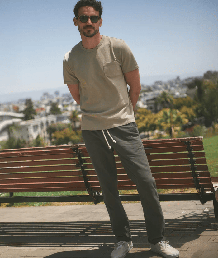 Vintage Heavy Slub Pocket Tee - Vintage Khaki