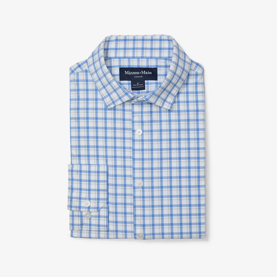 Leeward No-Tuck - Provence Justin Plaid
