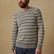 Load image into Gallery viewer, Sunwashed Crewneck Sweater - Sage Stripe
