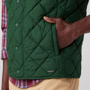 Belmont Quilted Vest - Spruce Solid