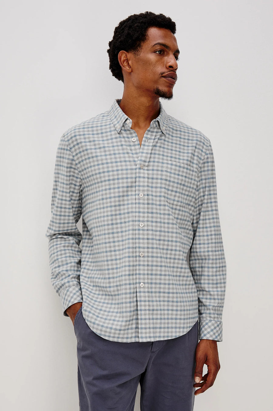 Vance - Charcoal Blue Check