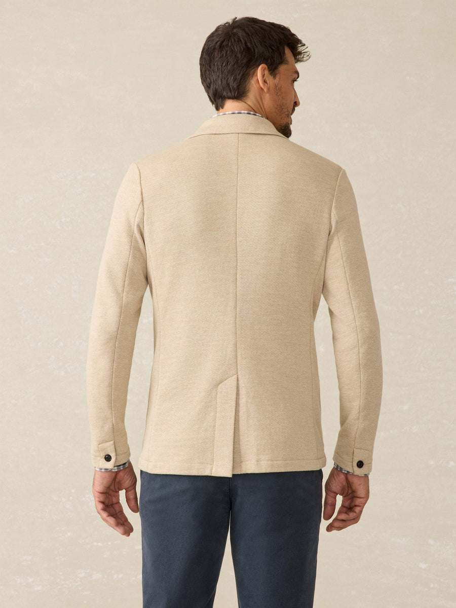 Inlet Knit Blazer - Khaki Fields