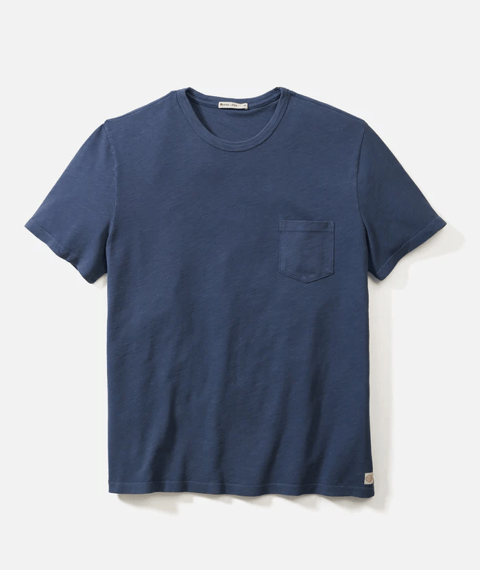 Vintage Heavy Slub Pocket Tee - Orion Blue