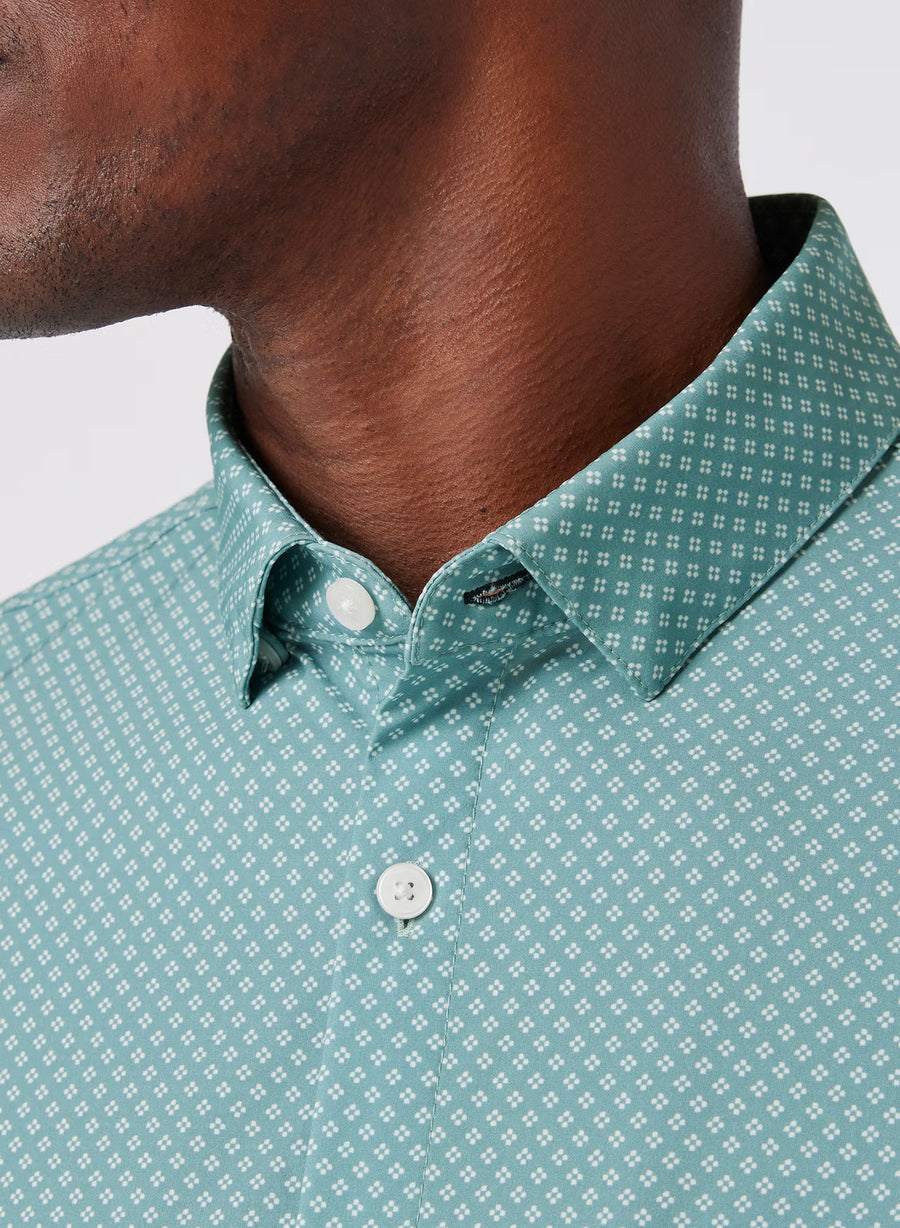 Leeward SS - Pale Blue Clover
