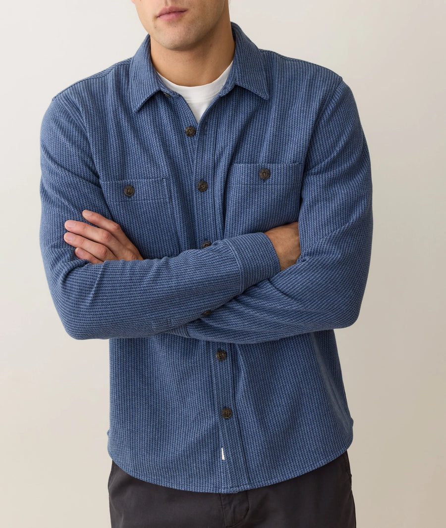 Pacifica Stretch Twill Shirt - Blue Railroad