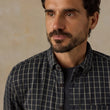 Load image into Gallery viewer, Coastline Knit Shirt - Charcoal Sage Check
