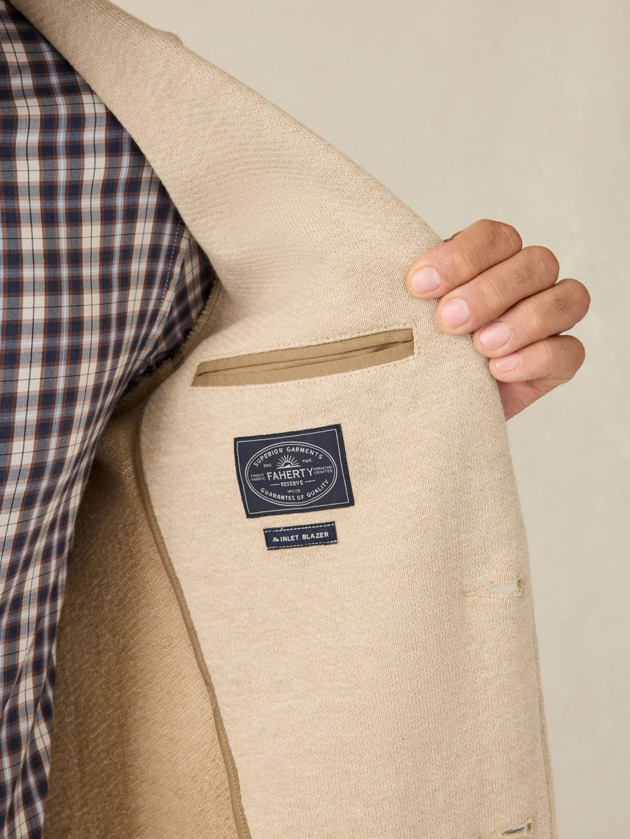Inlet Knit Blazer - Khaki Fields
