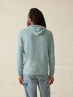 Sunwashed Slub Hoodie - Ocean Glass