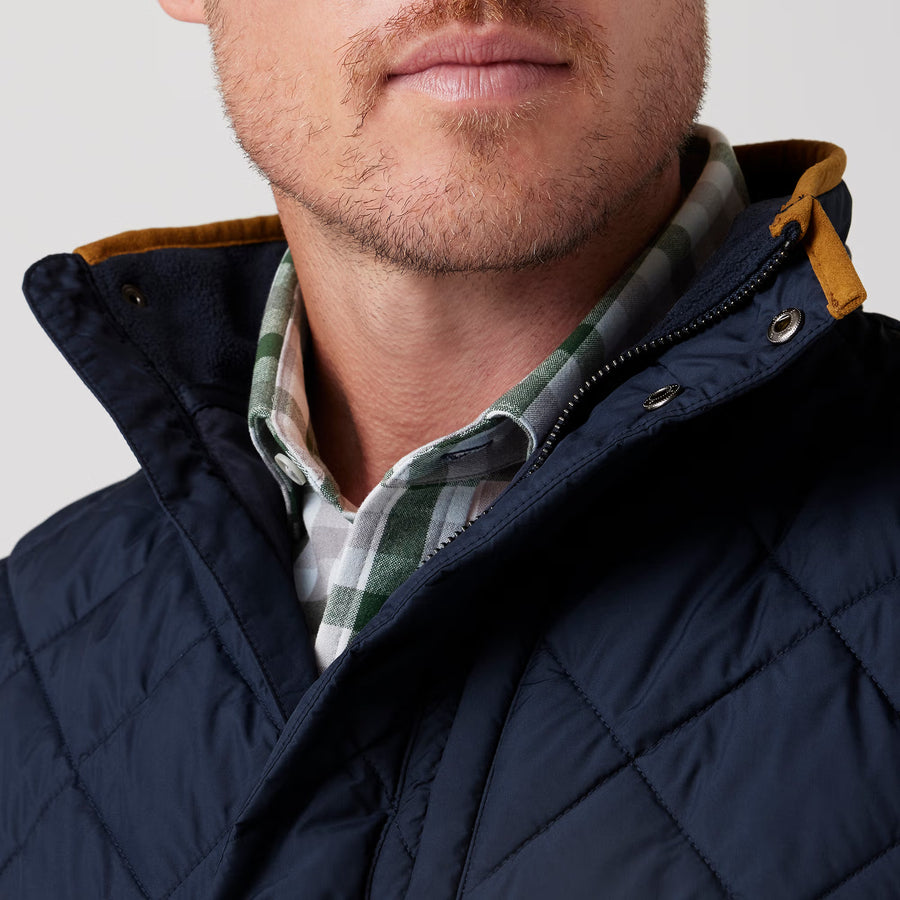 Belmont Quilted Vest - Navy Solid