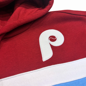Phillies Head Coach Hoodie - Red/Light Blue