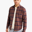 Load image into Gallery viewer, Seaside Flannel Shirt - Burgundy Plaid
