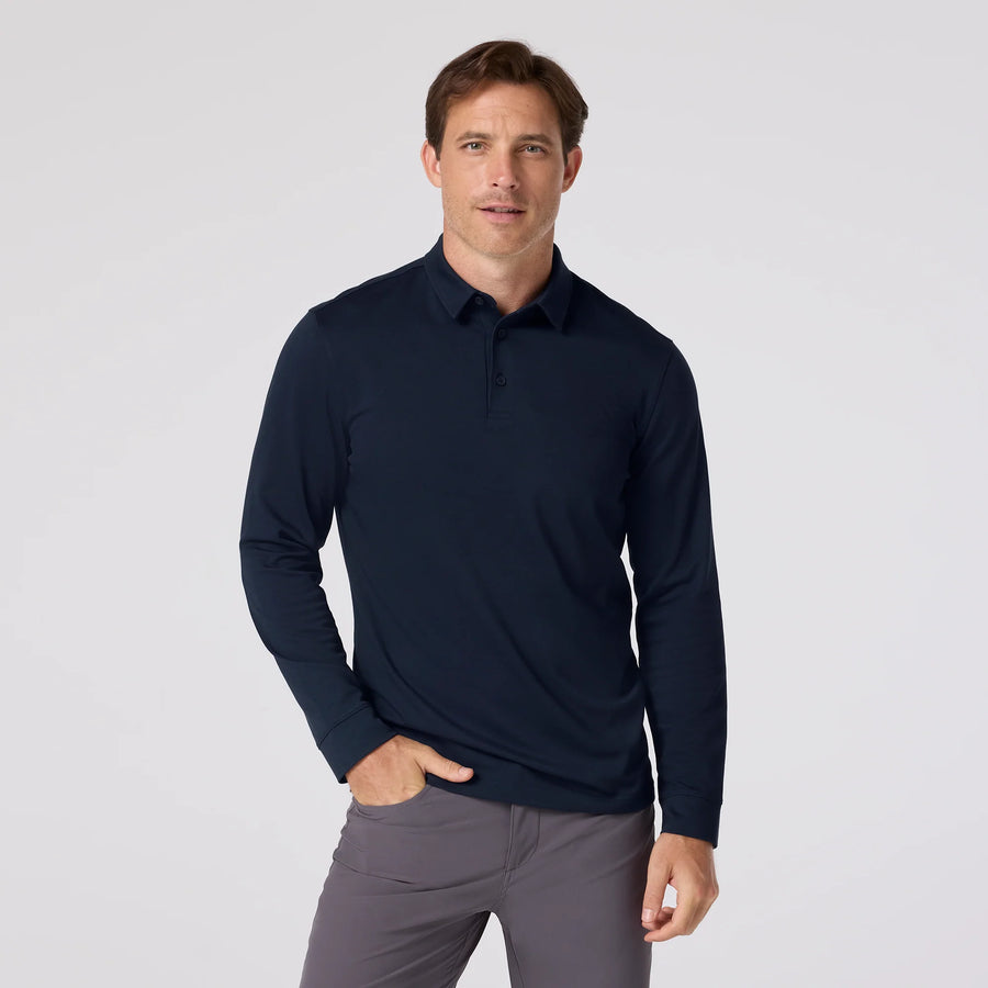 Kent LS Polo - Navy