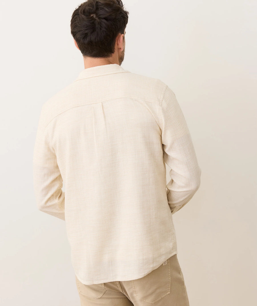 Stretch Selvage Shirt - Natural Stripe