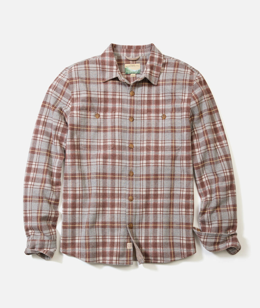 Pacifica Stretch Twill Shirt - Warm Plaid