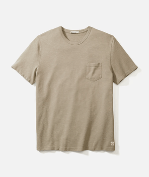 Vintage Heavy Slub Pocket Tee - Vintage Khaki
