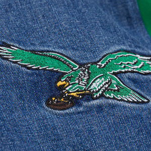 Eagles Denim Varsity Jacket