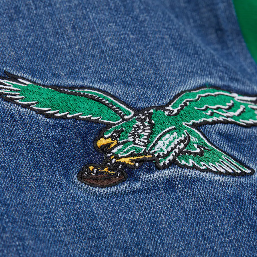 Eagles Denim Varsity Jacket