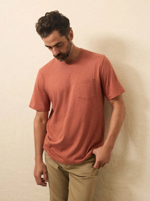Sunwashed Pocket Tee - Dusty Sienna