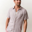 Load image into Gallery viewer, Stretch Selvage Short-sleeve - Matchstick Print
