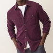 Load image into Gallery viewer, Pacifica Stretch Twill Overshirt - Burgundy Neps
