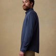 Load image into Gallery viewer, Coastline Knit Shirt - Ocean Heather Twill
