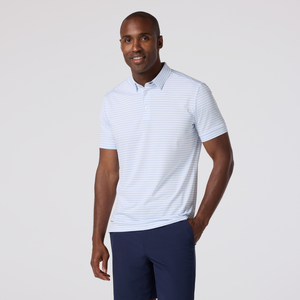 Versa Polo - White Multi Stripe