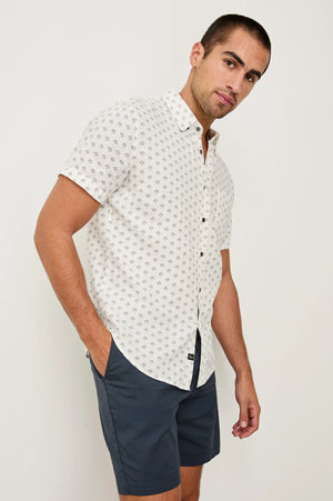 Carson - Small Batik White