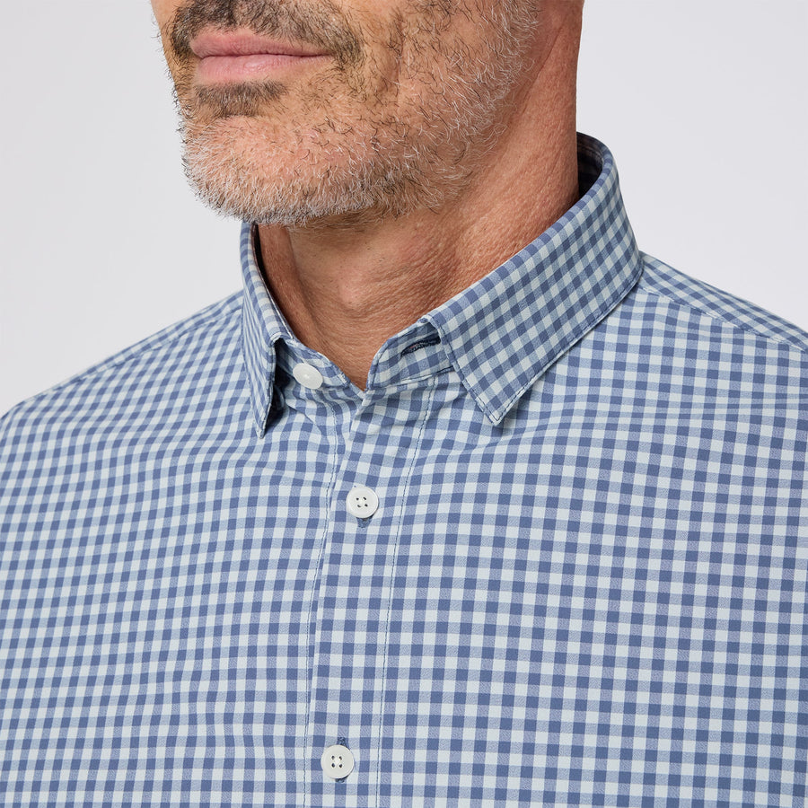 Leeward No-Tuck - Aluminum Crew Gingham