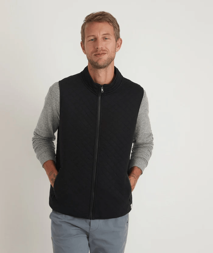Corbet Full Zip Vest - Black Heather