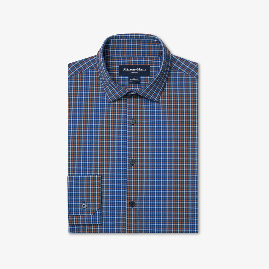 Leeward No-Tuck - Cobalt Doug Plaid