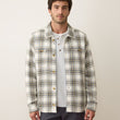 Load image into Gallery viewer, Max Twill Overshirt - Natural/Blue Plaid
