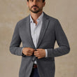 Load image into Gallery viewer, Inlet Tweed Knit Blazer - Gray Herringbone

