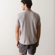 Load image into Gallery viewer, Jacquard Crew Tee - Pink/Aqua Multi
